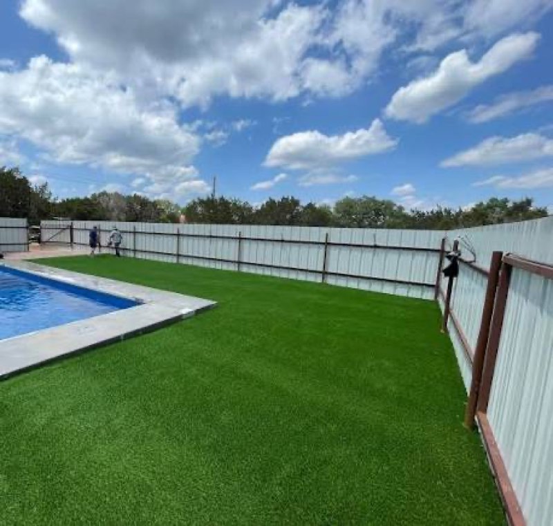 Custom pool built by Hoss Custom Pools - Keller Texas