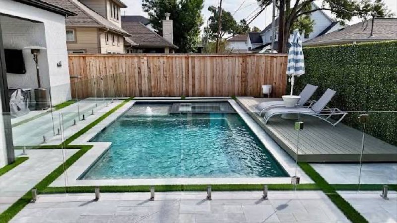 Inground pool installation Keller TX by Hoss Custom Pools